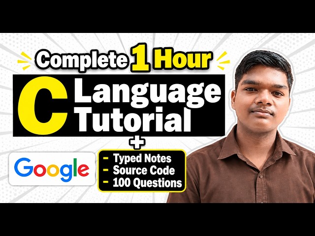 Complete C tutorial for beginners: Introduction & How to Install VS Code
