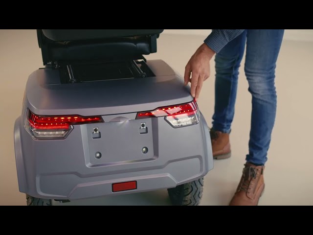 Triflex: three-wheel mobility scooter for two, two hub motors
