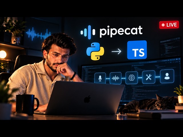 🔴 LIVE — Rebuilding Pipecat: From Python to TypeScript