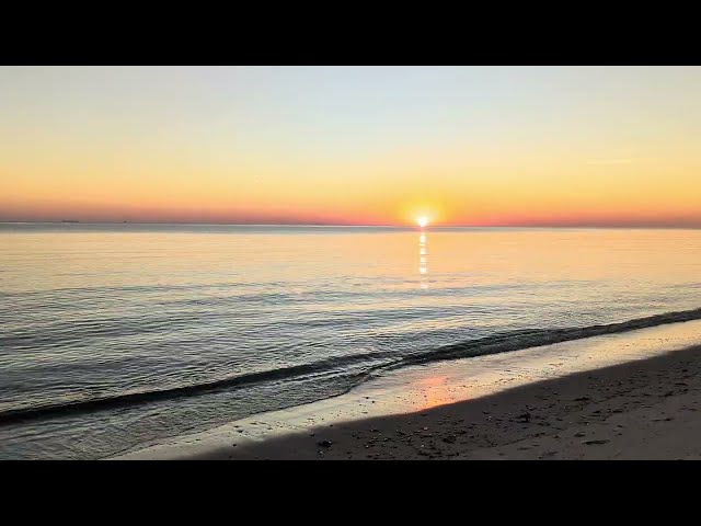 October Sunrise Meditation Over Bay Water | Calm Morning Serenity