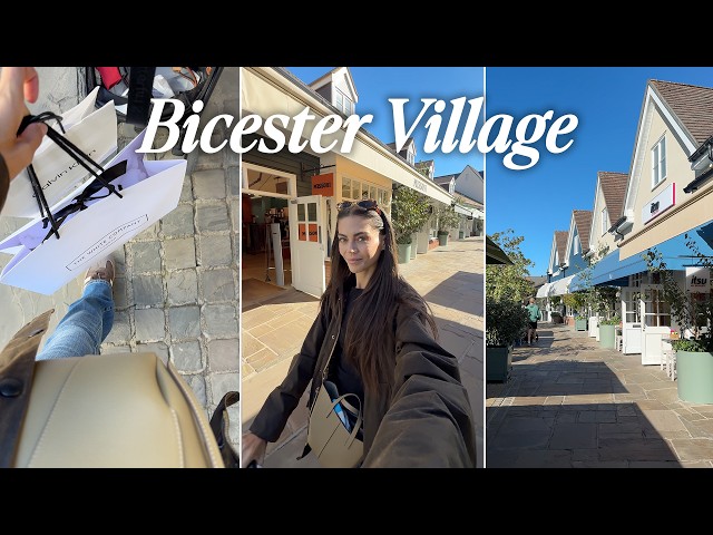 Bicester Village Christmas Shopping! + M&S grocery shopping. Home vlog 🫶🏼