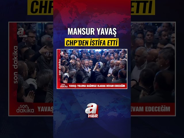 Mansur Yavaş Resigns from CHP #shorts #breakingnews #news