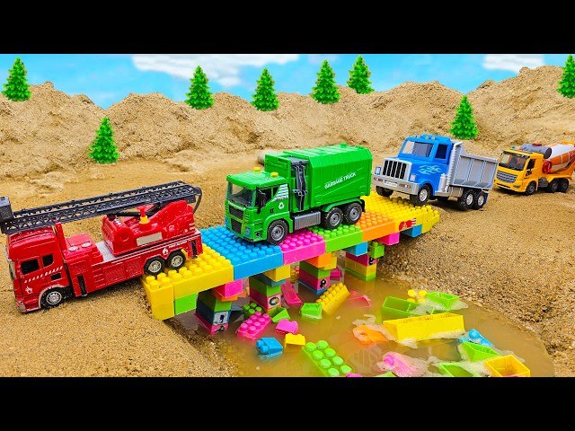 DIY Mini Tractor Making Strong Overhead Bridge Using Brick With Metal | Construction Science Project