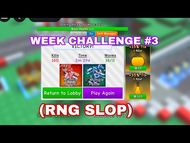 Weekly challenge #3 | RETRO TOWER DEFENSE | ROBLOX