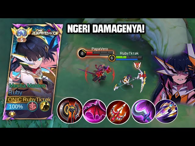 RUBY SAMPE BUAT DYRROTH KENA MENTAL, SOLO KILL BERKALI-KALI! RUBY BUILD DAMAGE!