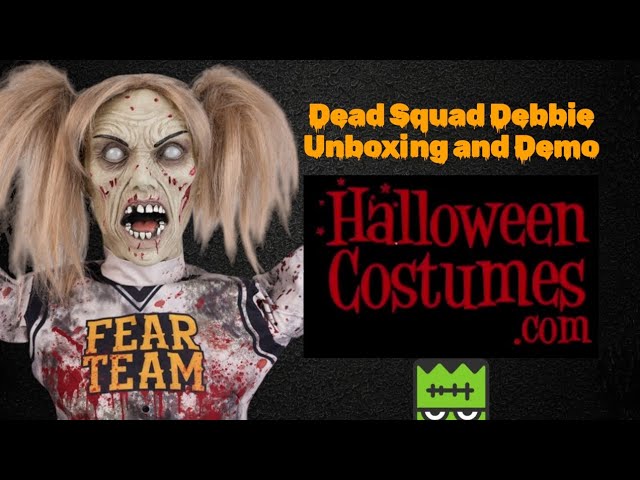 Dead Squad Debbie @halloweencostumes HalloweenCostumes.com Halloween Zombie Animatronic Unboxing