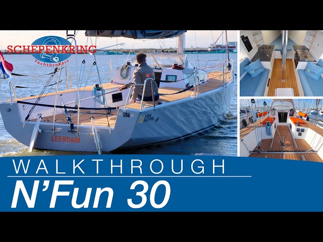 N’Fun 30 for sale | Yacht Walkthrough | @ Schepenkring Lelystad | 4K