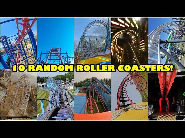 10 Random Roller Coasters! Some Awesome! Some Terrible! Some Big!  Some Small! Totally RANDOM!