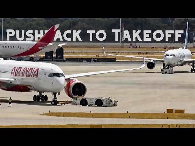 From Pushback to Takeoff | Heathrow | HD | [Credit: Flight Focus 365]