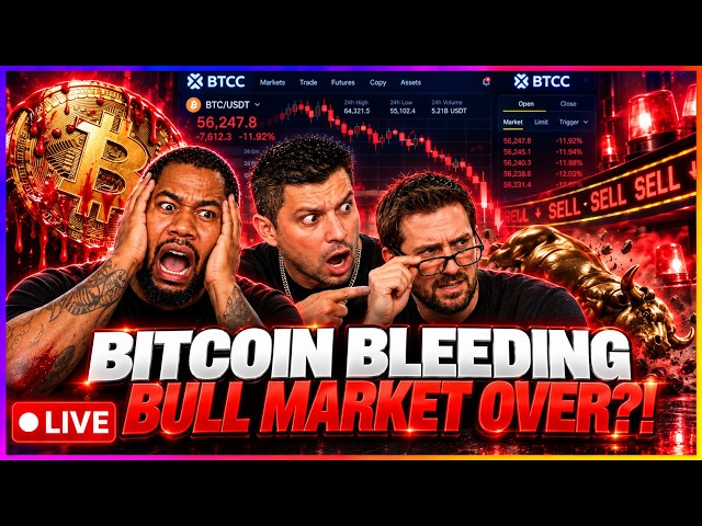 Bitcoin Bleeding! Is the Bull Market Over? Live Trading & TA