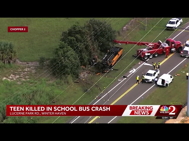 2 dead, including 10th-grade student, in Central Florida school bus crash, sheriff says