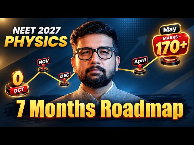 NEET 2027 Physics: 7-Month Roadmap to 170+ Marks 🚀🔥 | Rahul Jain Sir