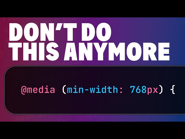 Stop using min-width in your media queries