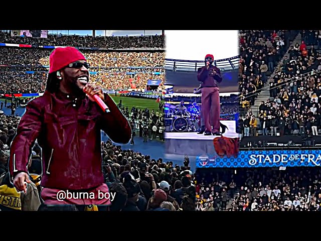 Burna boy made history at global stage as he shutdown Paris NFL halftime show 