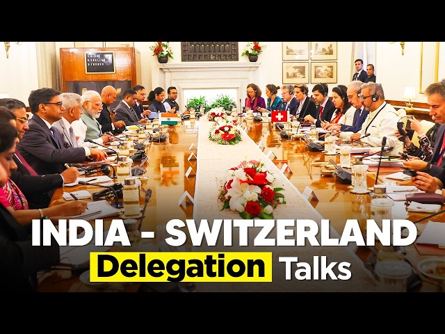 LIVE: PM Modi, President of the Swiss Confederation Guy Parmelin hold delegation-level talks