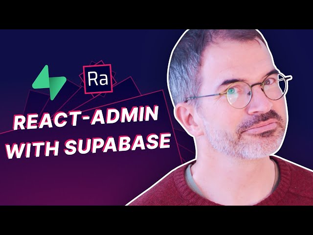 React-admin and Supabase