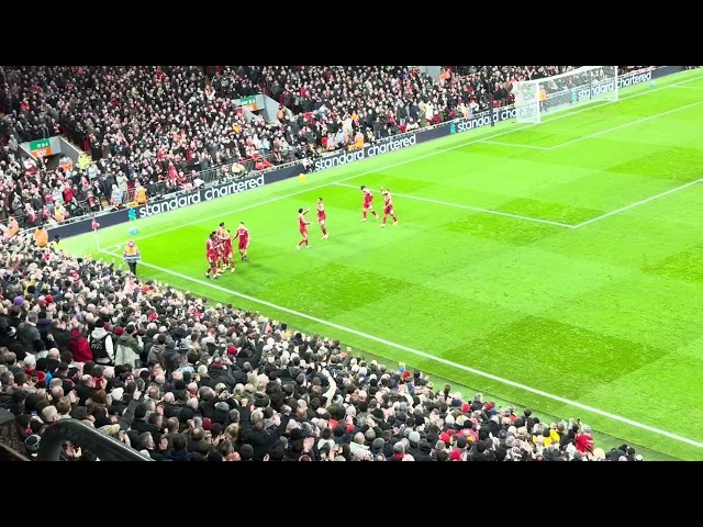 LFC fans - Liverpool v Brighton - 2-0 - second goal from Ekitike