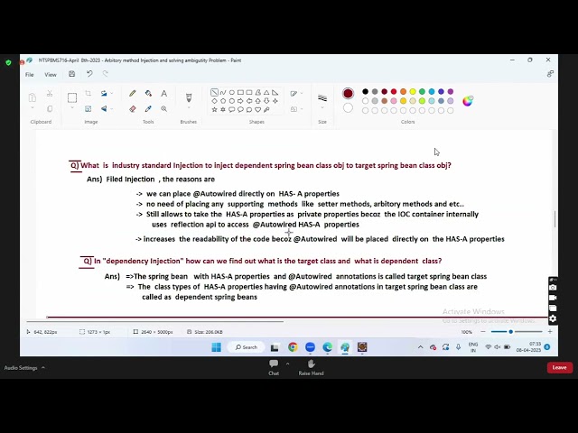 Day 17   Spring Basics  Spring Boot   MS By Nataraj Sir720P HD