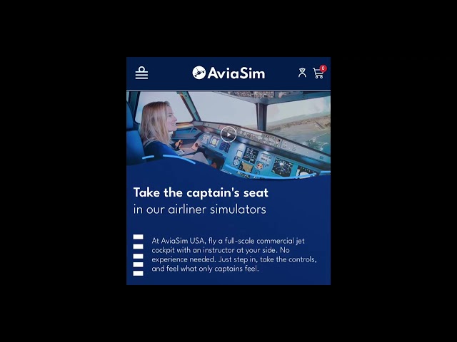 Happy birthday 🎁 AviaSim flight simulator! A full scale jet airplane that you get to pilot 🧑‍✈️ 