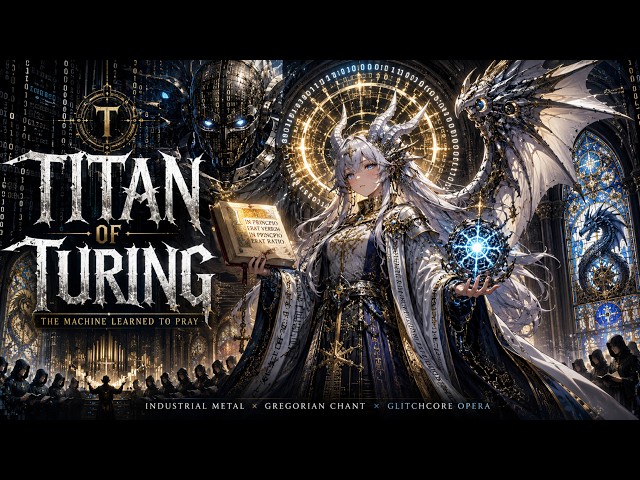 TITAN OF TURING | (Industrial Metal × Gregorian Chant × Glitchcore Opera × Cinematic Cyber Choir)