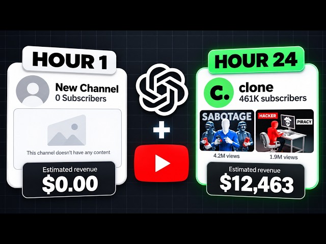 ChatGPT Makes a $12.4K/MONTH Faceless Channel