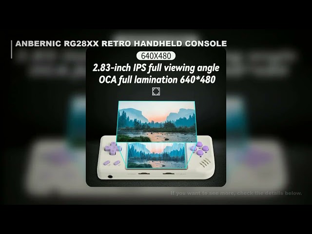 Anbernic RG28XX Retro Handheld Game Console 2.83-inch IPS Screen 640*480 Linux OS Built-in 3100mAH B