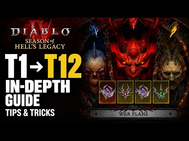 How to Progress from T1 to T12 | In-Depth Endgame Guide - Diablo 4 Season 15