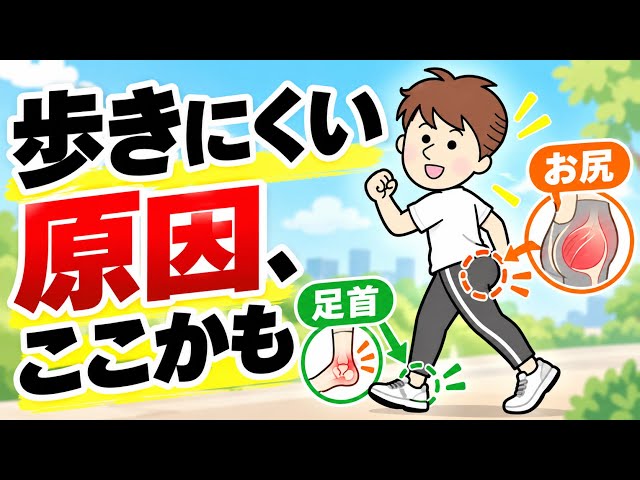 Is Your Difficulty Walking Caused by Your Ankles and Hips? | Compare Your Gait with 3 Exercises