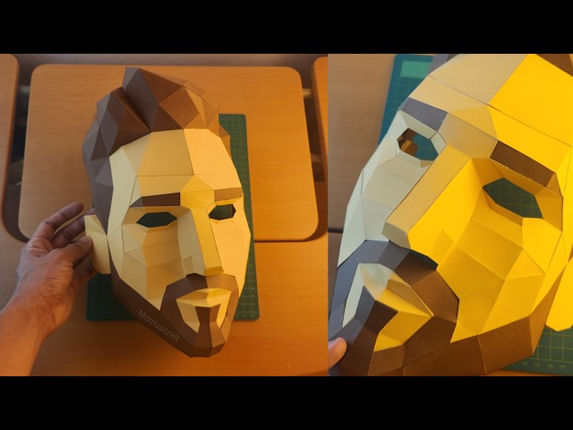 How to Make a 3D Messi Mask ⚽ | DIY Papercraft Tutorial