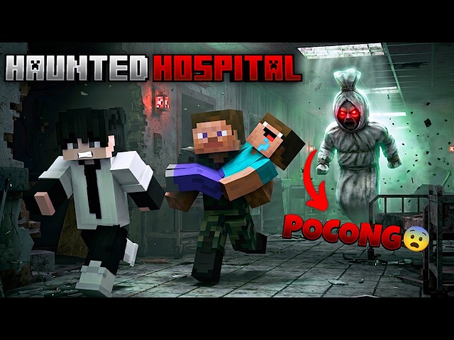 Minecraft Pocong  in Haunted Hospital! 👻Horror video in Hindi