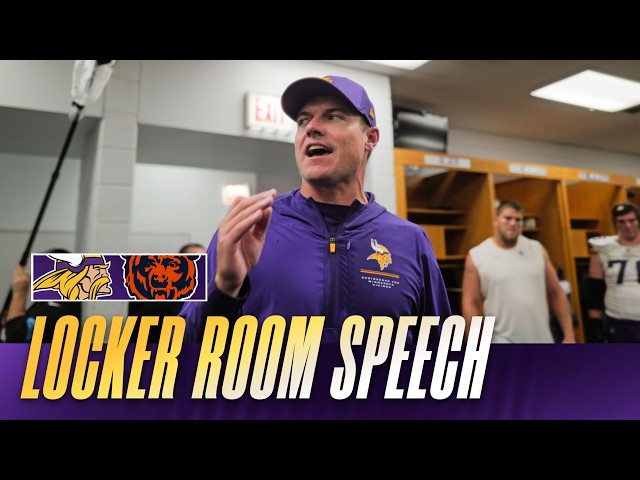 Kevin O'Connell's Locker Room Speech After Minnesota Vikings Win Over Chicago Bears