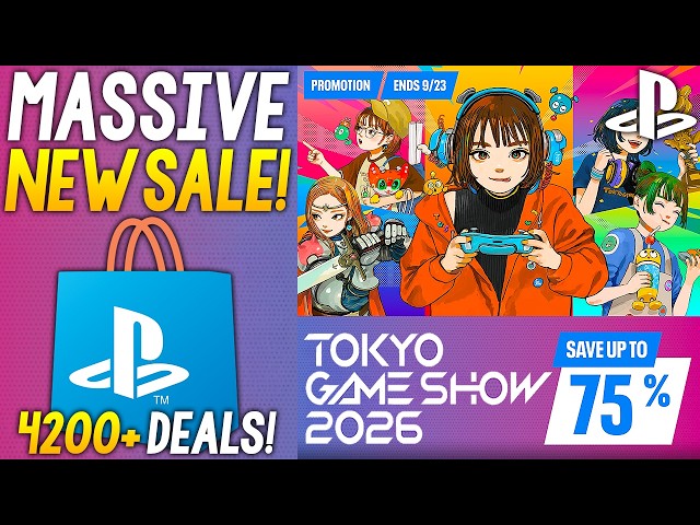 HUGE NEW PSN SALE LIVE NOW! PSN Tokyo Game Show 2026 Sale - 4200+ DEALS (NEW PlayStation Game Deals)
