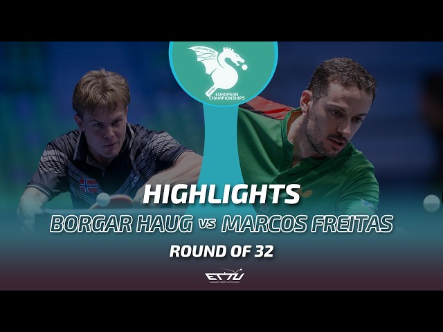 Borgar Haug vs Marcos Freitas | European Championships | Round of 32 Highlights