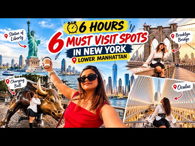 NYC Downtown Tour|Statue of Liberty | Charging Bull |Oculus | Brooklyn Bridge| Trinity Church 6hours