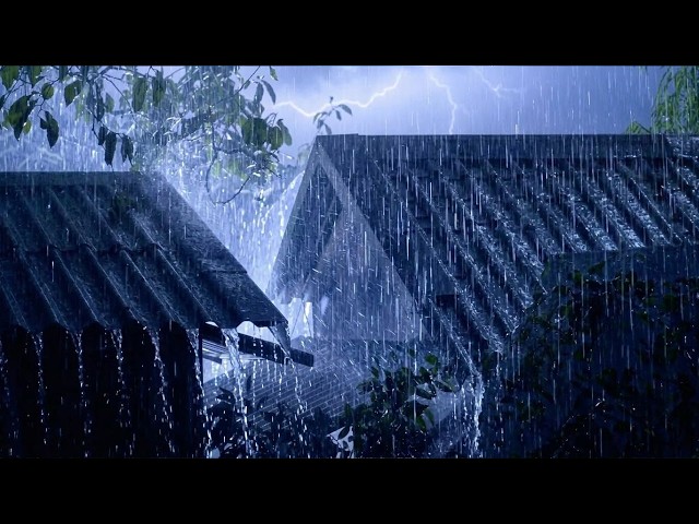 No Ads Rain Sounds for Sleeping - ASMR Roof Rain to Ease Stress and Welcome a Peaceful Night's Rest