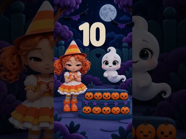 🎃 Halloween Pumpkin Counting Song | Learn Numbers 1 to 10 | Kids Halloween Special 👻 #halloweenday