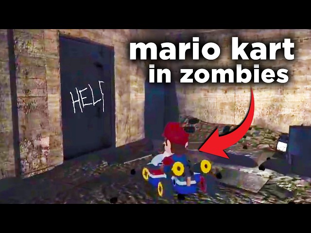 they put Mario Kart in COD Zombies...