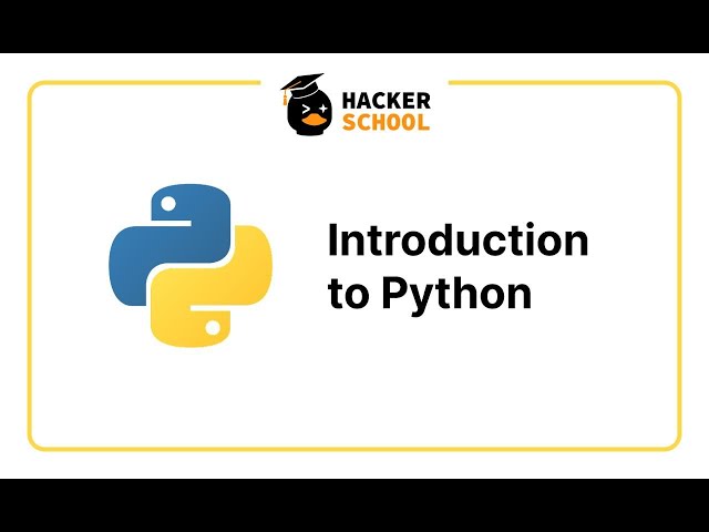 Hackerschool: Python