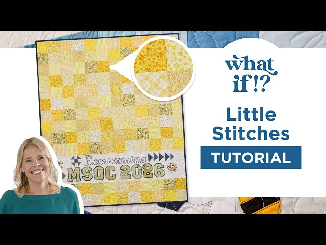 Celebrate Homecoming with the Little Stitches Wall Hanging | What If Series - Little Stitches