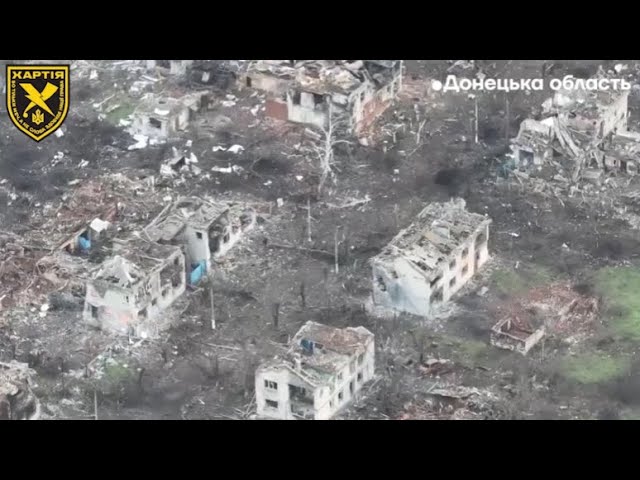 The scene left behind after Russians in Donetsk - The ruins are shocking