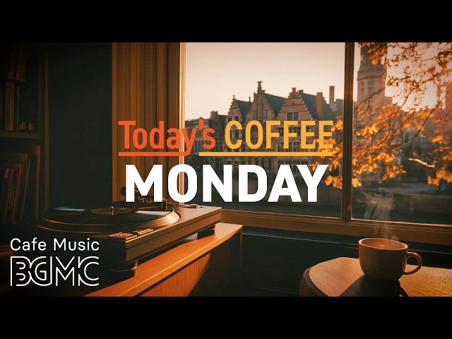 Cafe Music LIVE | Today's COFFEE MONDAY: Autumn Window Jazz for Morning Work