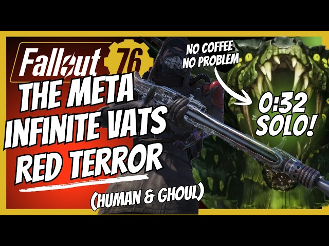 NEW META No Coffee 32s Snake Red Terror Build Guide Human & Ghoul | Fallout 76