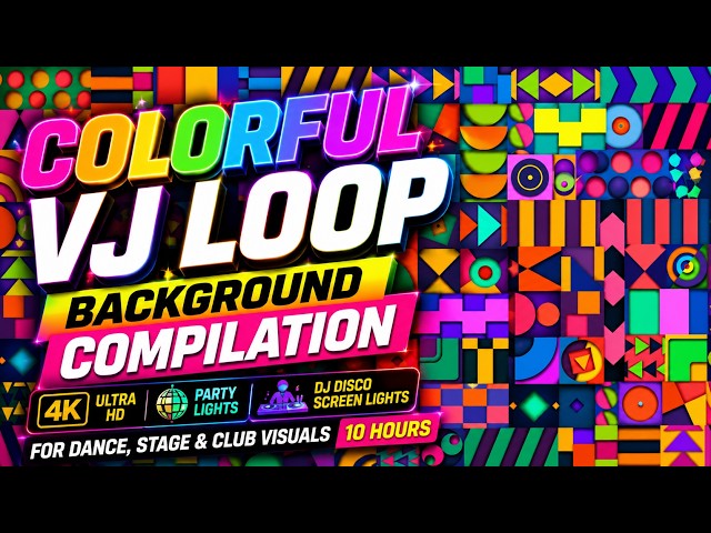 INFINITE PARTY ENERGY! | Colorful 4K VJ Loops for DJs, Clubs & Events ⚡💥