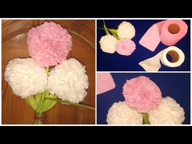 Tissue flower craft ideas for paper roomart for decoration diy projects creative ideas😘|| tissue 🥰🫂🥀