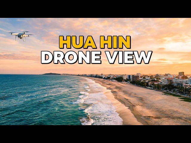 Hua Hin Beach Drone View
