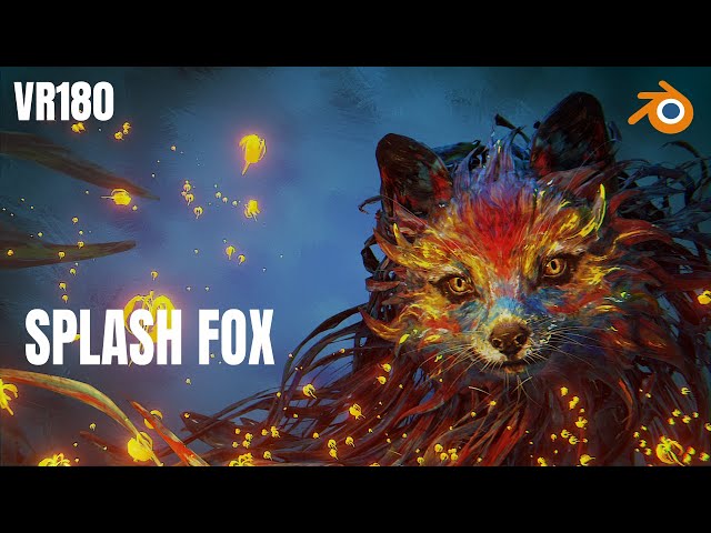 Fox Splash Screen VR180 Blender 2.93 EEVEE