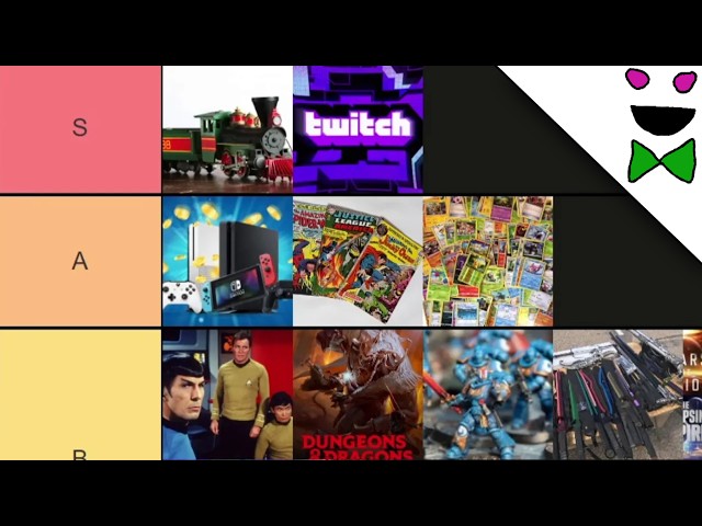Daldameht Streams - The Nerd Tier List