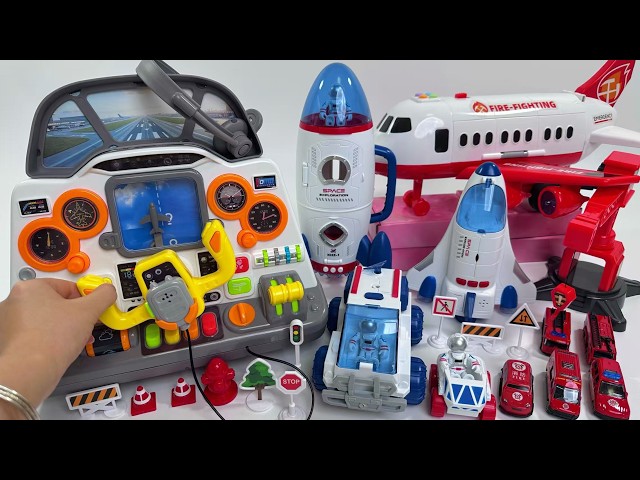 12 Minutes Satisfying with Unboxing Aircraft Cockpit Flight Simulator Playset ASMR  Review Toys