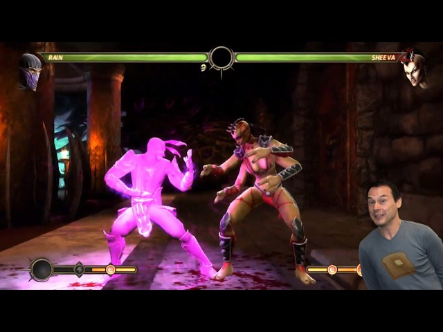 Mortal Kombat 9 - Rain 75% Toasty Boost combo