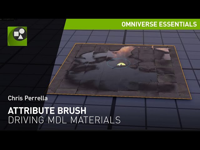 Using the Attributes Brush to Drive MDL Material Parameters in Omniverse USD Composer